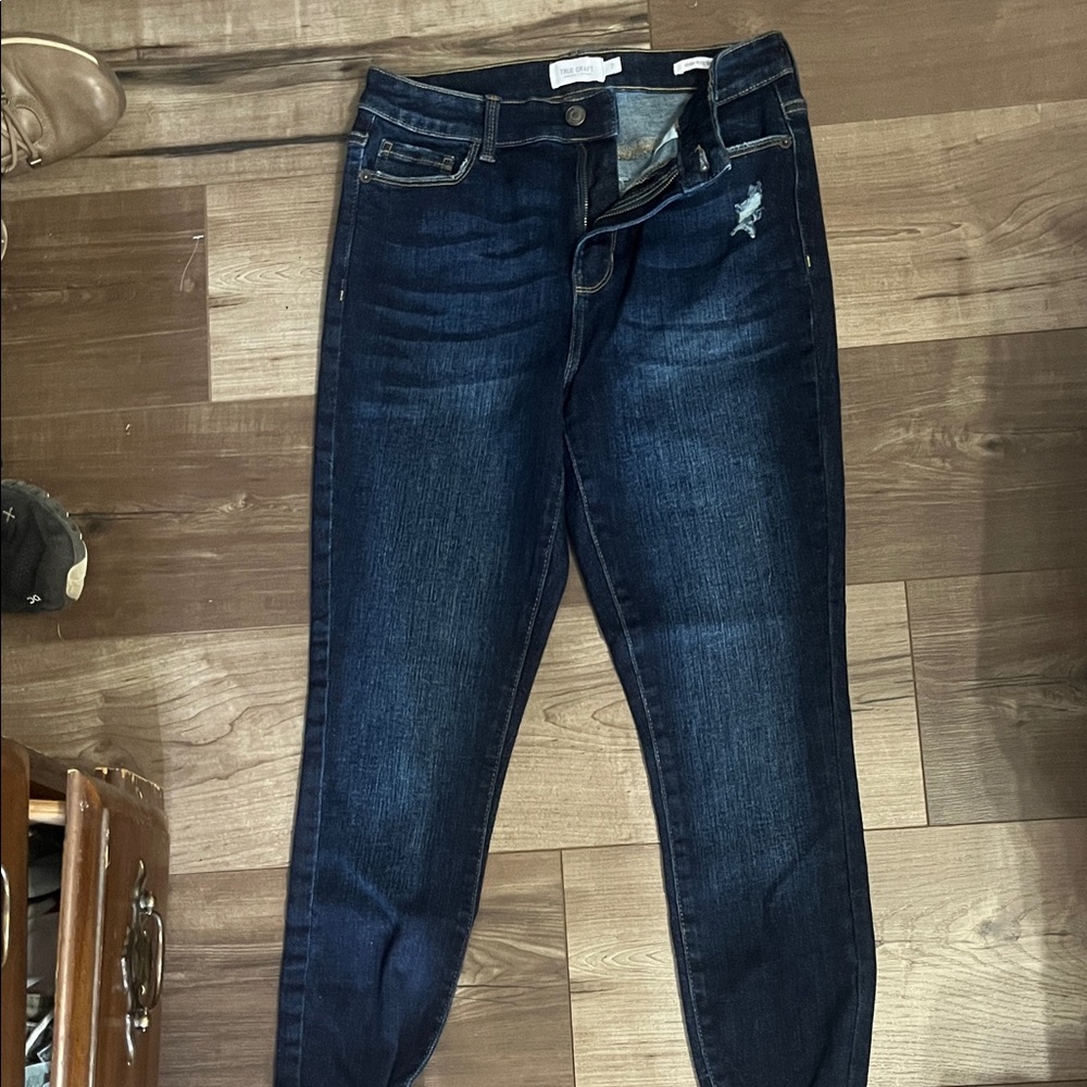 True Craft Women's Deep Indigo Skinny Jeans